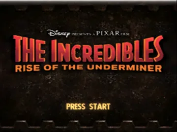 Disney-Pixar The Incredibles - Rise of the Underminer screen shot title